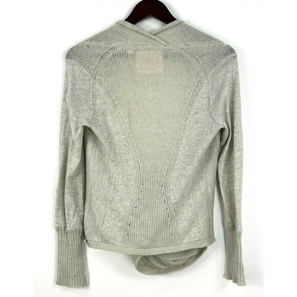 Anthropologie XS Angel of the North Lille Wrap Open Cardigan Sweater Wool Blend - Picture 4 of 12